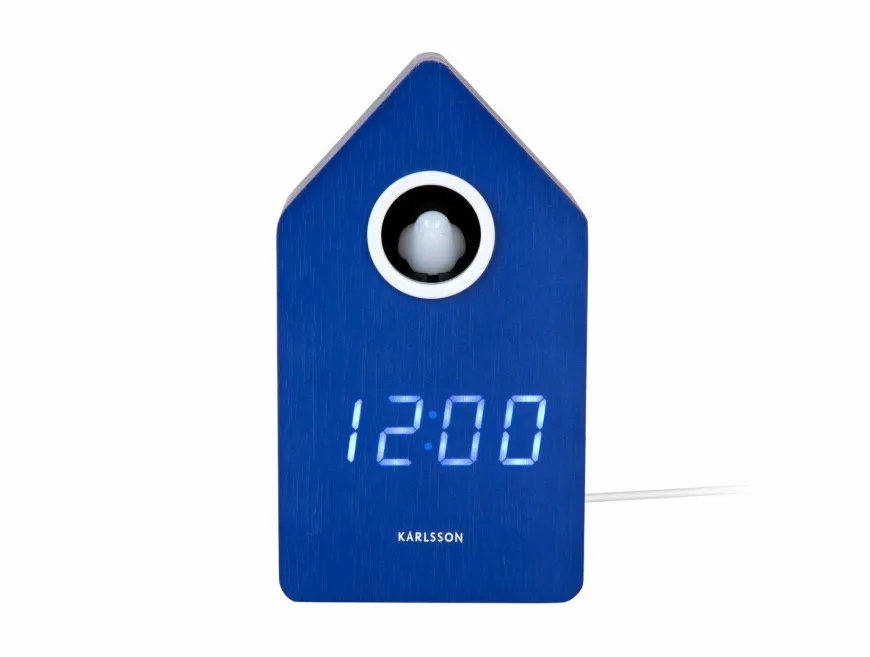 Karlsson Wekker Cuckoo LED kobalt blauw