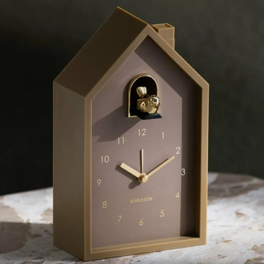 Karlsson Wekker Modern Cuckoo Oro mocca bruin