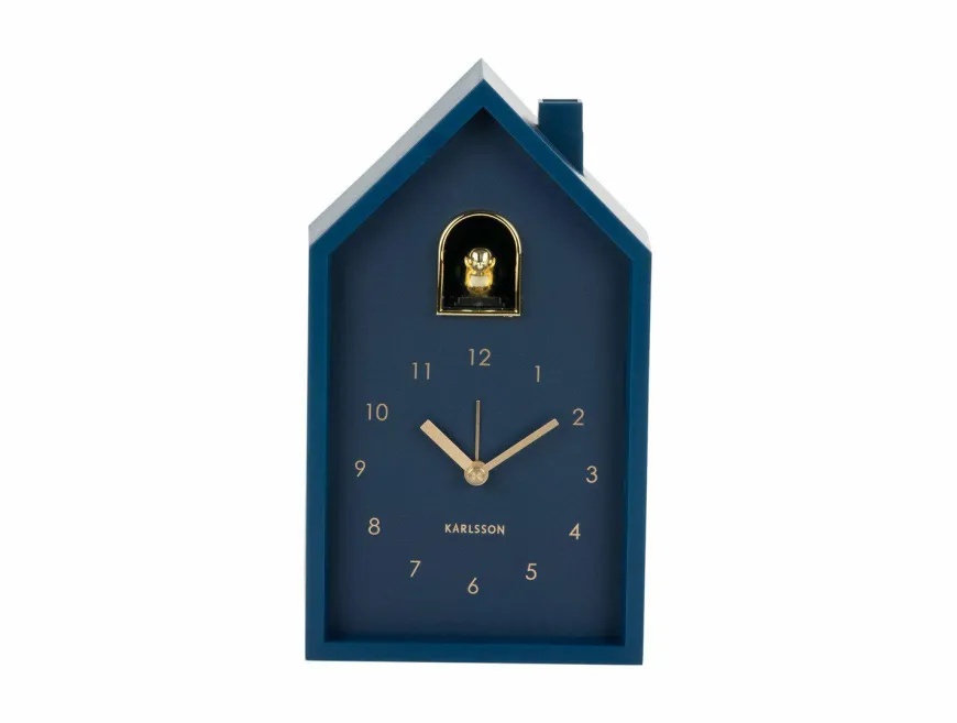 Karlsson Wekker Modern Cuckoo Oro donkerblauw