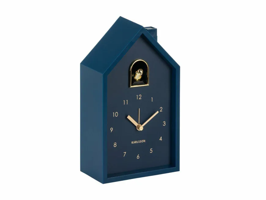 Karlsson Wekker Modern Cuckoo Oro donkerblauw
