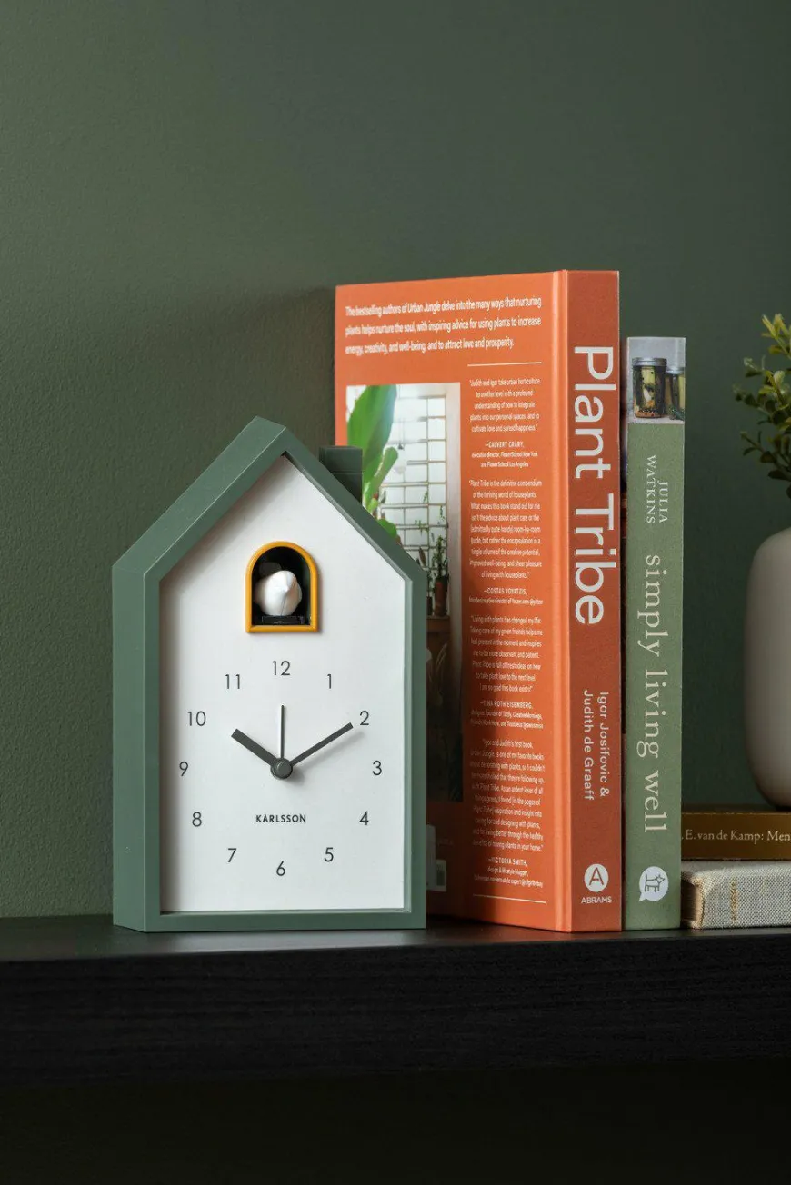 Karlsson Wekker Modern Cuckoo Jungle Groen