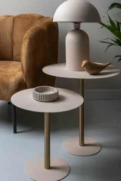 Leitmotiv Bijzettafel Dex Warm grijs Ø 50 cm