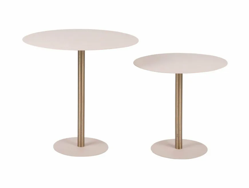 Leitmotiv Bijzettafel Dex Warm grijs Ø 50 cm