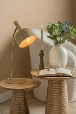 Leitmotiv Bijzettafel Force striped groot mango