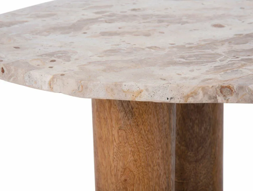 Leitmotiv Bijzettafel Organic marmer