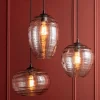 Leitmotiv Hanglamp Glamour Globe glas smoke