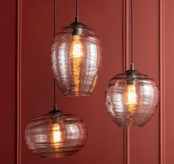 Leitmotiv Hanglamp Glamour Globe glas smoke