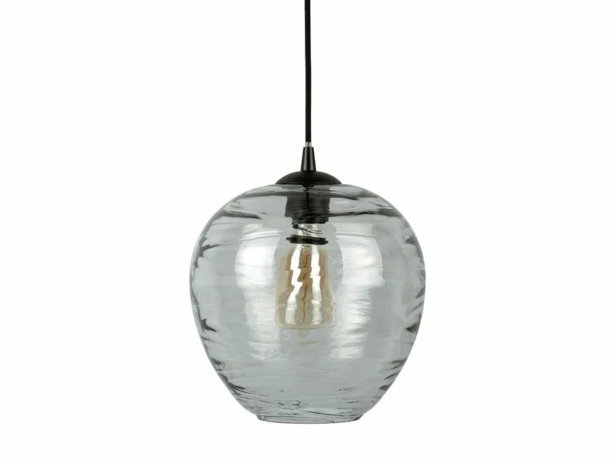 Leitmotiv Hanglamp Glamour Globe glas smoke