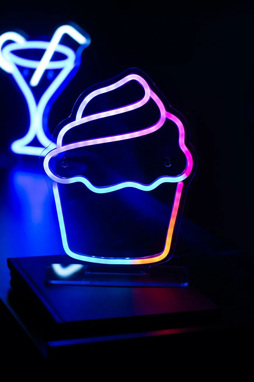 Leitmotiv Neon licht Colour Changing Cupcake