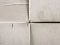Leitmotiv Poef Weaved Velvet muisgrijs