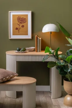 Leitmotiv Salontafel Estriado zacht warm grijs