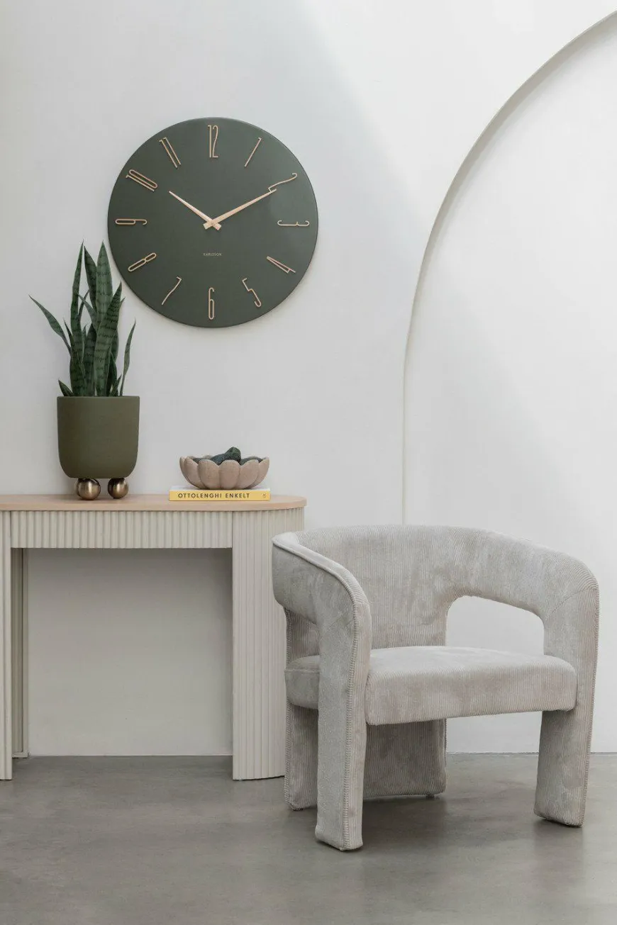 Leitmotiv Sidetable Estriado zacht warm grijs