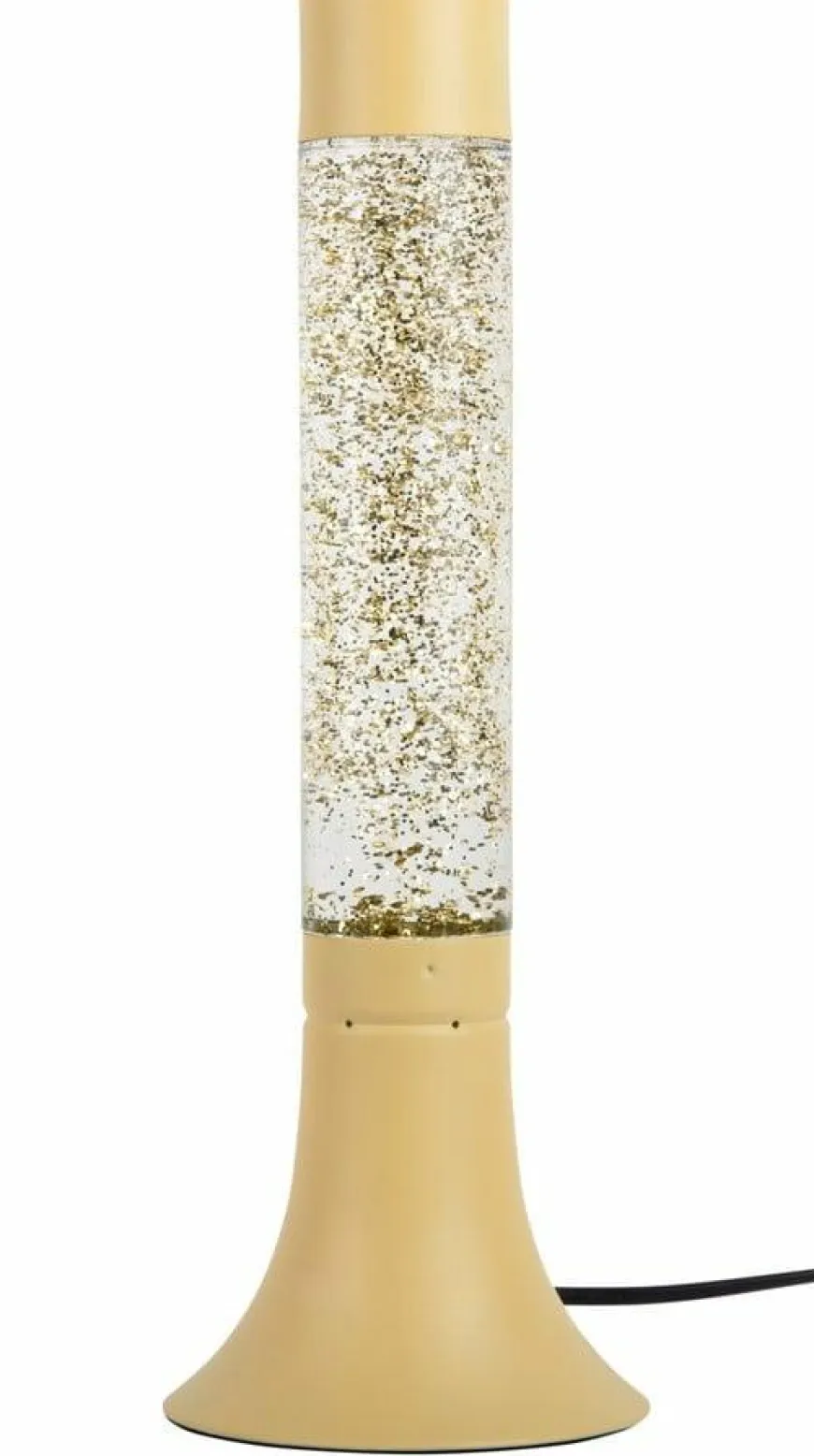 Leitmotiv Tafellamp Astro Glitter zacht geel met helder geel glitter