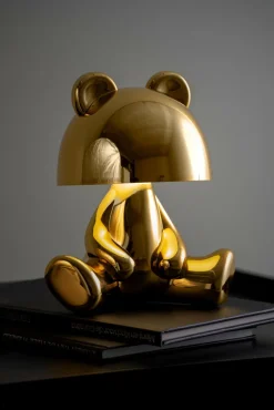 Leitmotiv Tafellamp Bear LED met bluetooth speaker goud