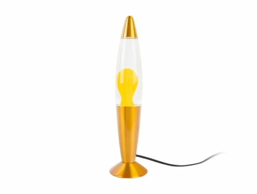 Leitmotiv Tafellamp Funky Rocket Lava geel