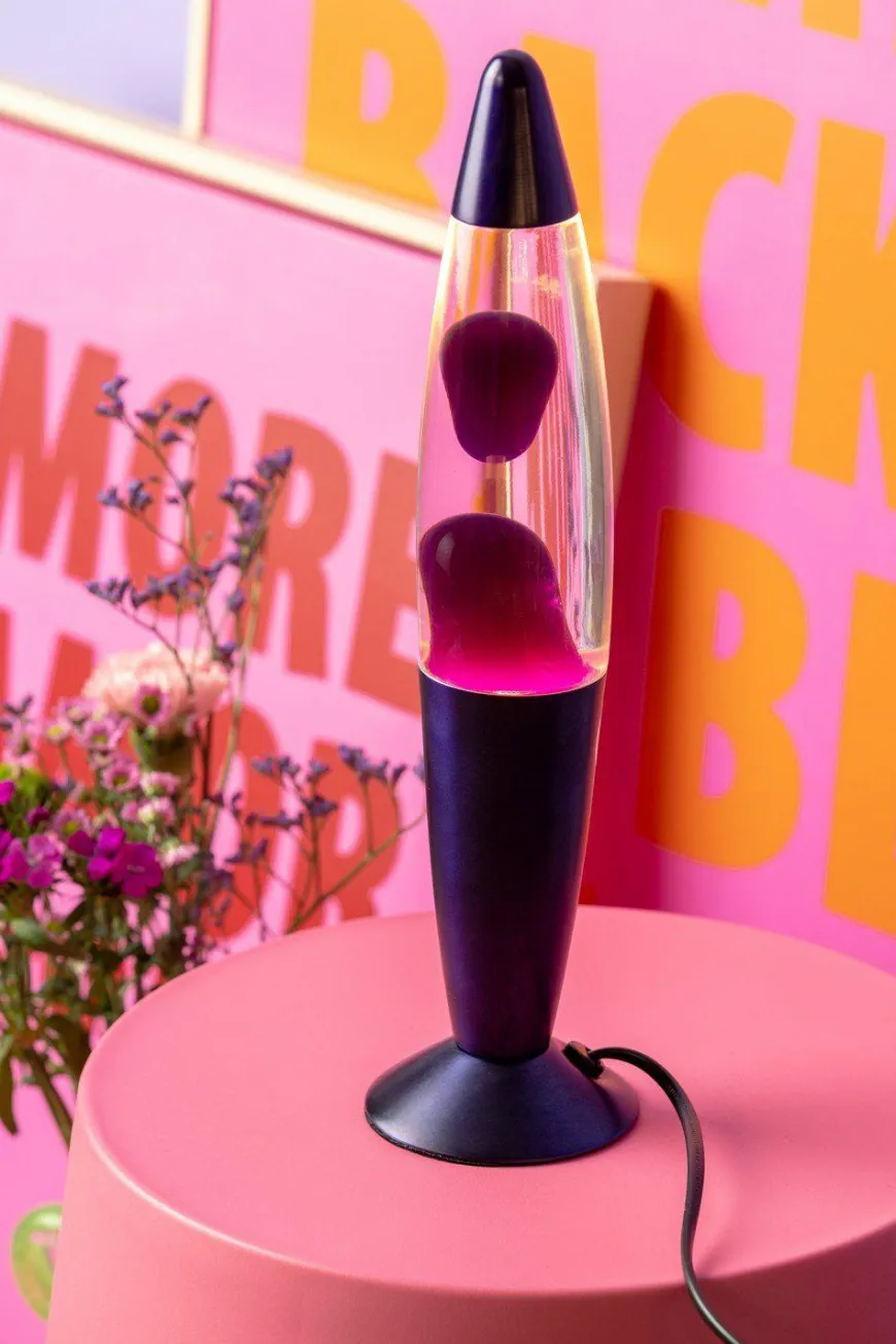 Leitmotiv Tafellamp Funky Rocket Lava paars
