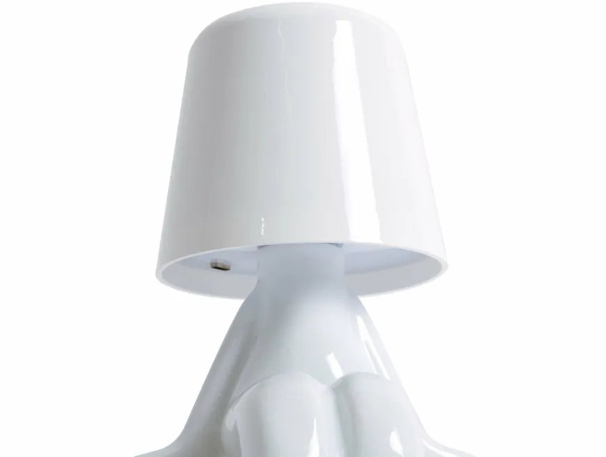 Leitmotiv Tafellamp Glossy DJ wit