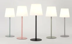 Leitmotiv Tafellamp voor binnen en buiten lichtblauw