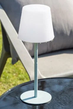 Leitmotiv Tafellamp voor binnen en buiten lichtblauw