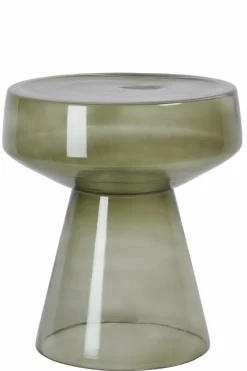 Light en Living Bijzettafel Ø37x44 cm DAKWA glas grijs groen