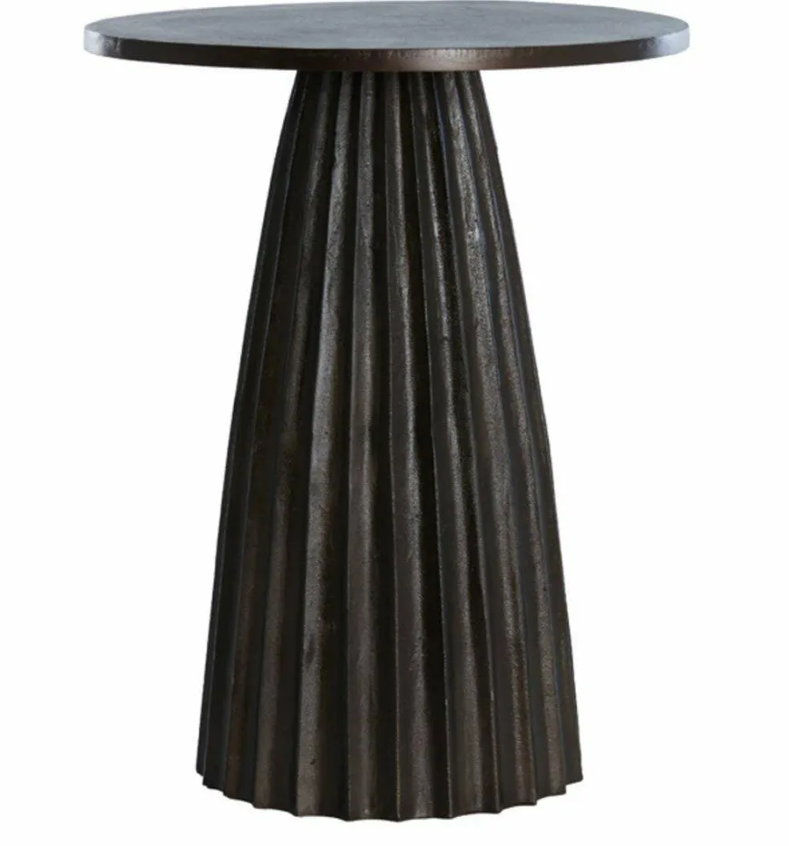 Light en Living Bijzettafel Ø40x51 cm VEGLIA mat donker bruin