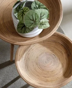Light en Living Bijzettafel Set van 2 COLON naturel