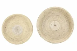 Light en Living Bijzettafel Set van 2 COLON naturel