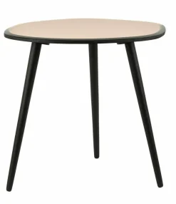 Light en Living Bijzettafel 54x45,5x48 cm DIVO spiegel bruin glas+zwart