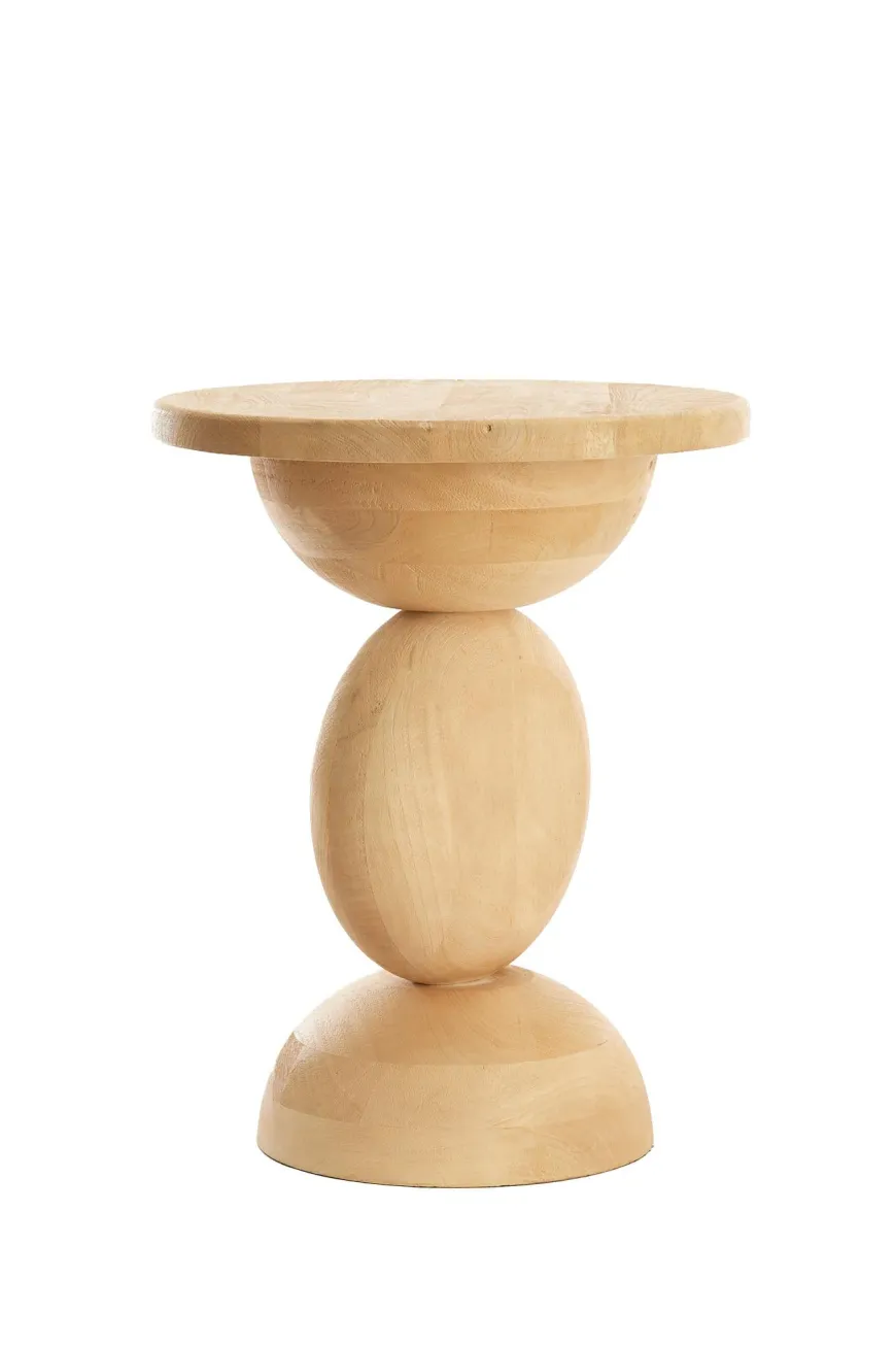 Light en Living Bijzettafel Ø40x50 cm MIRTO hout mat naturel