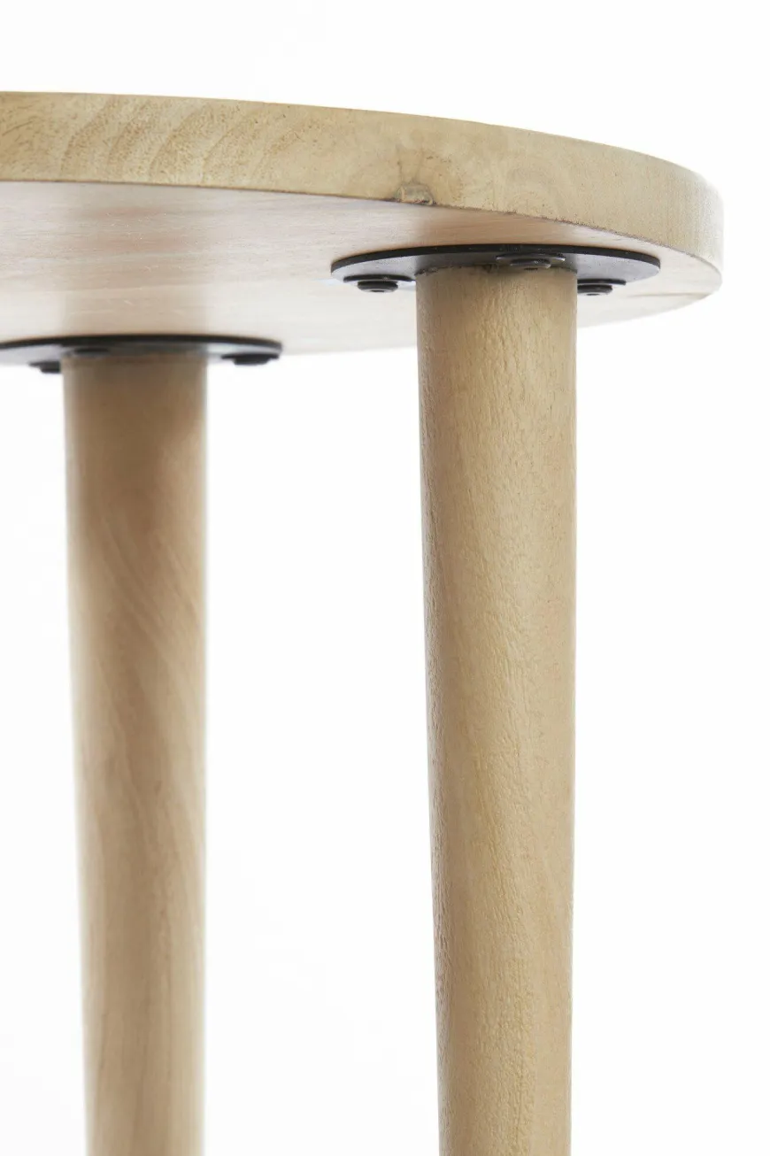 Light en Living Bijzettafel Ø45x45 cm QIANO mango hout naturel