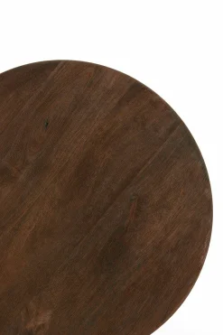 Light en Living Bijzettafel Ø40x50 cm MIRTO hout mat donker bruin