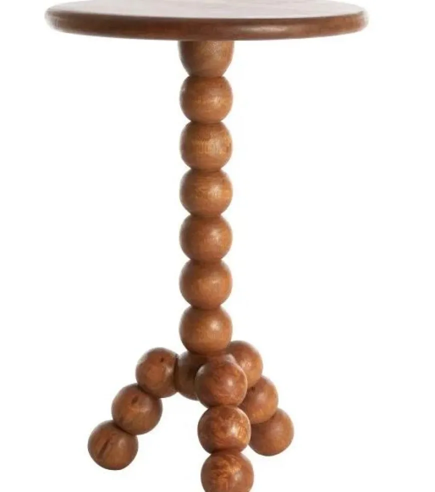 Light en Living Bijzettafel Ø35x54 cm VEGLIO hout olie bruin
