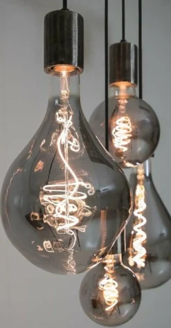 Light en Living Deco LED globe Ø12,5x17,5 cm Light 4W smoke E27 dimbaar