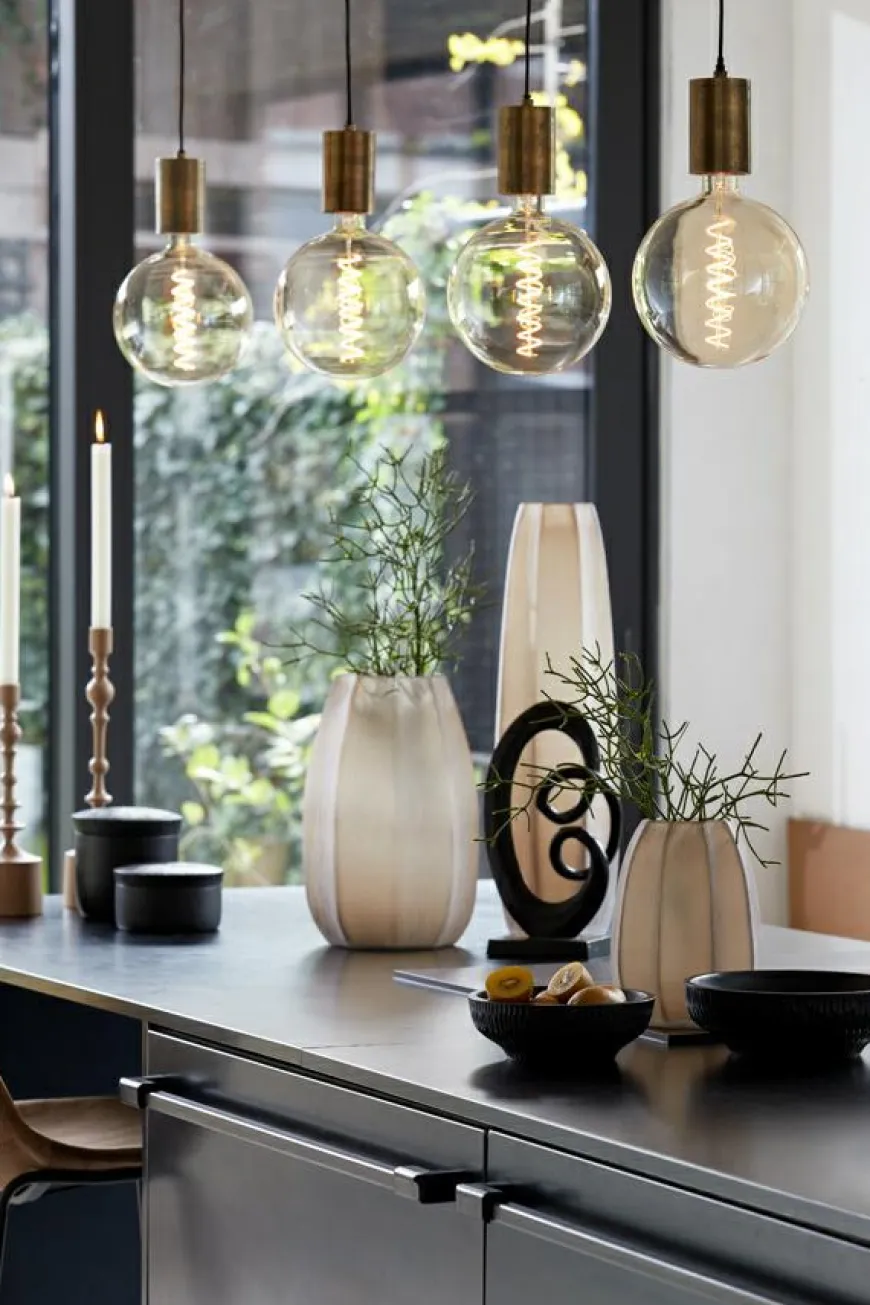 Light en Living Deco LED globe Ø20x26 cm LIGHT 4W amber E27 dimbaar