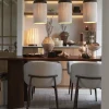 Light en Living Eetkamerstoel 57x56x74 cm ALUKO crème+bruin
