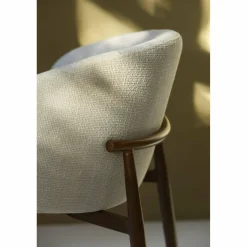 Light en Living Eetkamerstoel 57x56x74 cm ALUKO crème+bruin