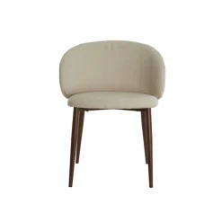 Light en Living Eetkamerstoel 57x56x74 cm ALUKO crème+bruin