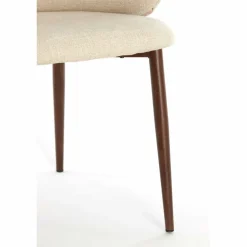 Light en Living Eetkamerstoel 57x56x74 cm ALUKO crème+bruin
