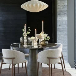 Light en Living Eetkamerstoel 57x56x74 cm ALUKO licht bruin+bruin