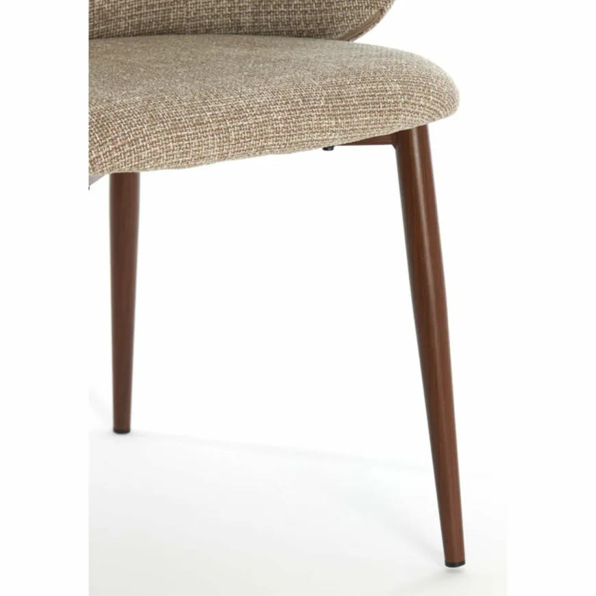 Light en Living Eetkamerstoel 57x56x74 cm ALUKO licht bruin+bruin