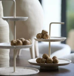 Light en Living Etagere 3 laags Caglio travertine sand+creme