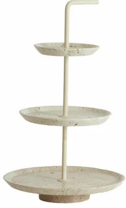 Light en Living Etagere 3 laags Caglio travertine sand+creme