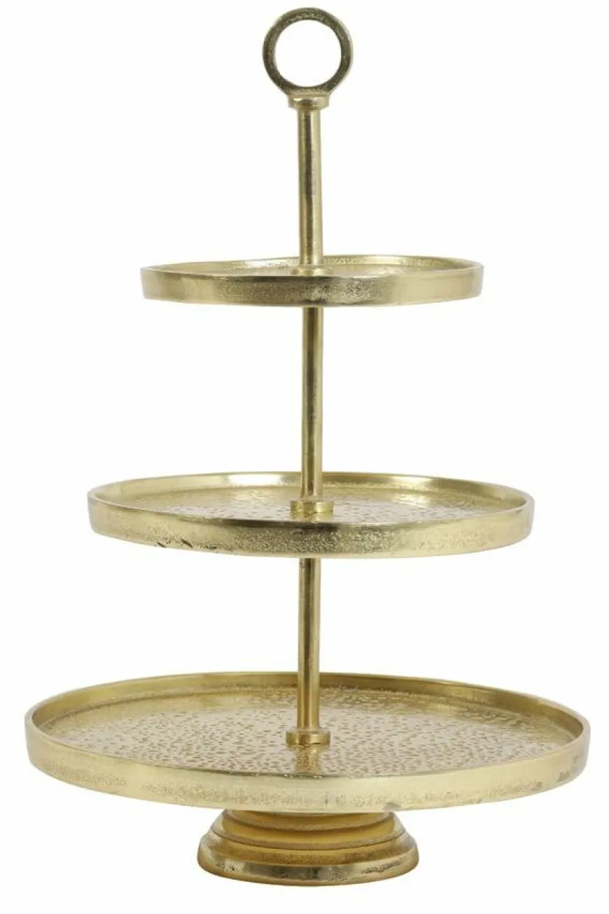 Light en Living Etagere 3 laags LUTEK Goud