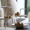 Light en Living Etagere 2 laags Caglio travertine sand+creme