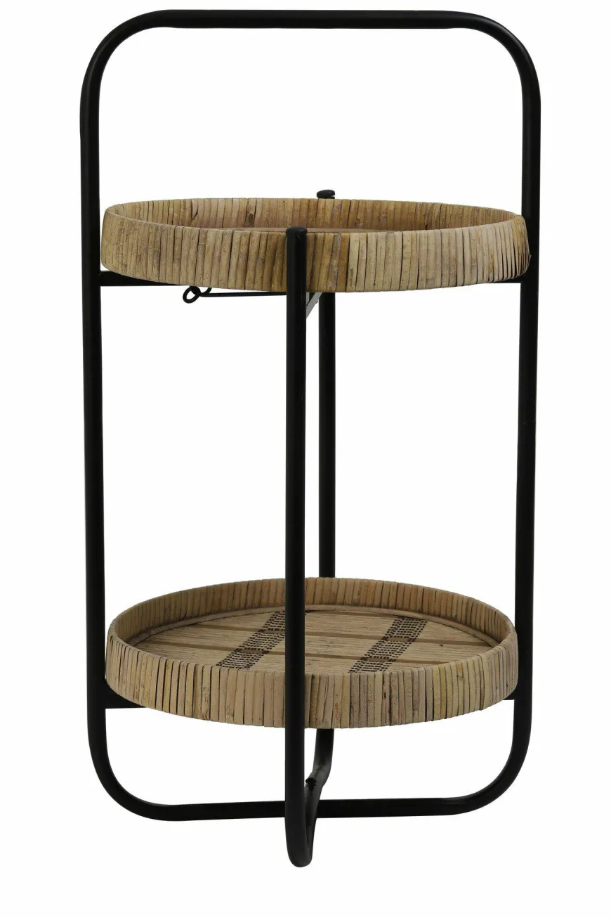 Light en Living Etagere 2L Ø33x59,5 cm LORENA naturel-zwart