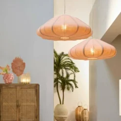 Light en Living Hanglamp Ø64X25 cm Cesano licht roze
