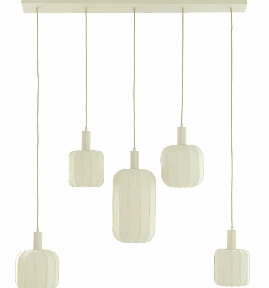 Light en Living Hanglamp 5L 105x19,5x123 cm TUFIA linnen cream