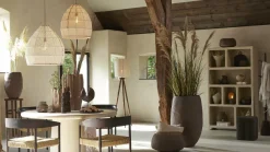 Light en Living Hanglamp Ø42x42 cm MAKASSAR zijde crème