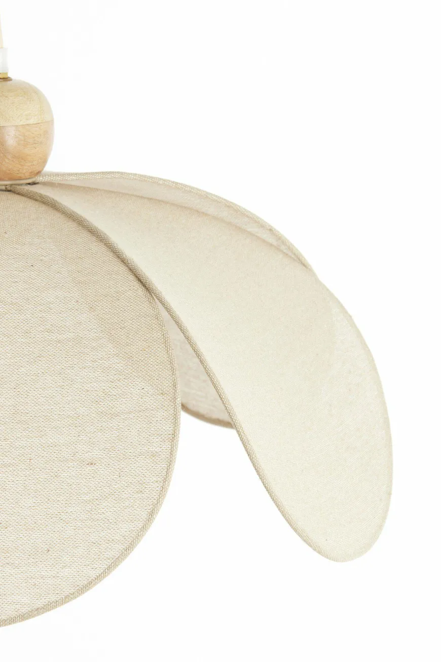 Light en Living Hanglamp Ø50x28 cm LAVRIRIA natural+hout