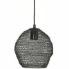 Light en Living Hanglamp Ø18x20 cm NOLA gaas glans zwart